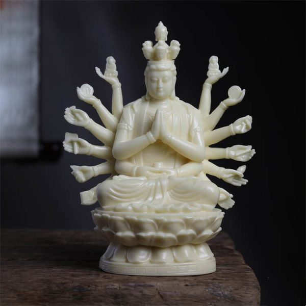 Tagua carvingSmall Guan Yin Statue