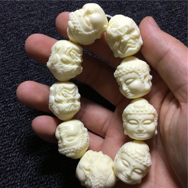 Tagua nut Buddha head bracelet - Image 2