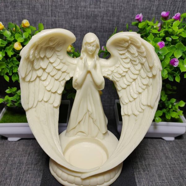 TAGUA Praying Angel Sculpture| Figurine for Gifts Home Decoration | Tagua nut carving