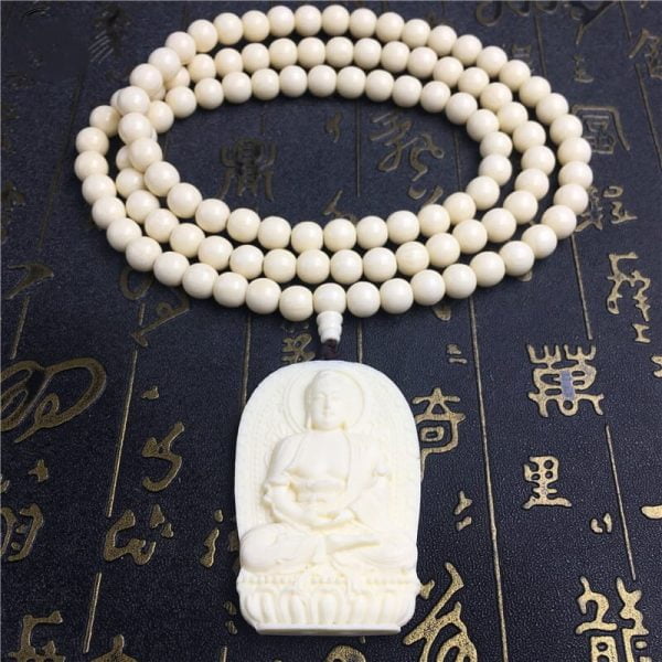 Buddhism Buddhist Pendant Necklace and Pendent only | Tagua carving - Image 2