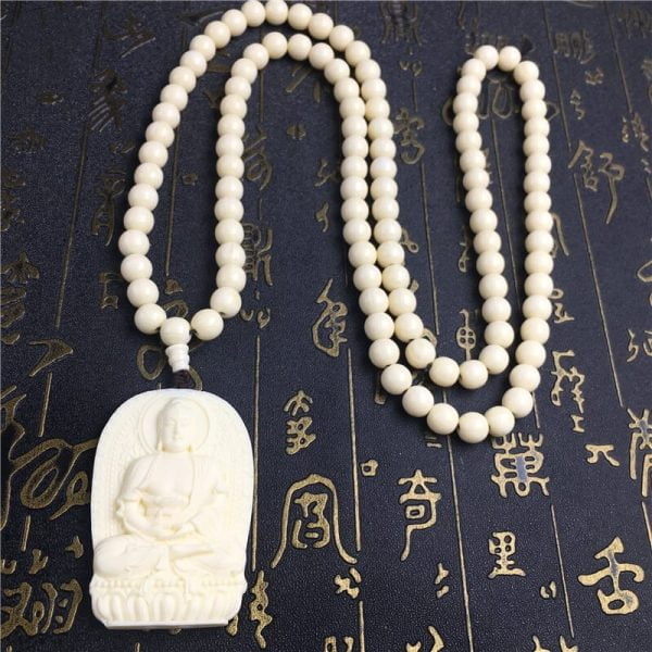 Buddhism Buddhist Pendant Necklace and Pendent only | Tagua carving - Image 4