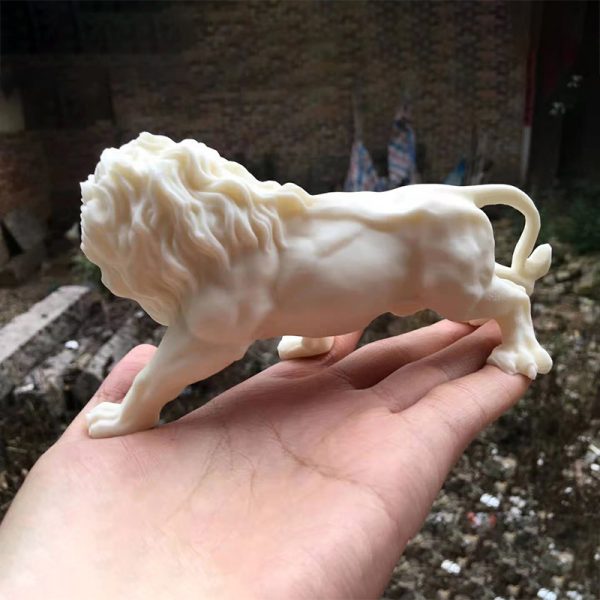 Tagua nut Ivory fruit carved lion - Image 2