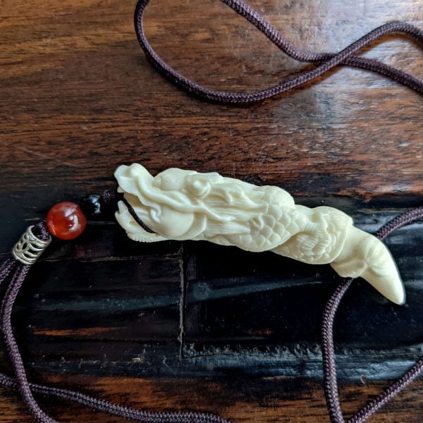 TAGUA jewelry carved plant ivory pendant is white dragon ivory TAGUA Necklaces, Ivory Nuts, Carving Crafts, Fashion Pendants Great Gifts for Boyfriends - Image 3