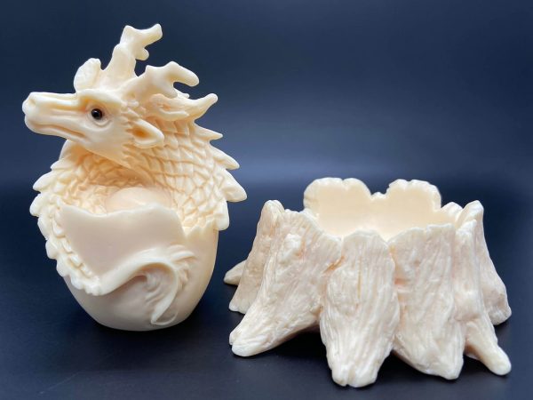 Tagua jewelry|Natural Hand Carved Tagua Nut dragon|carved dragon - Image 6