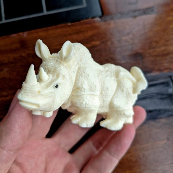 TAGUA Carved Ornaments | Tagua Jewelry Handmade Nut Rhino Statue Collectibles| Tagua Nut Eco-Friendly Fashion Animal Ornament Gifts - Image 5