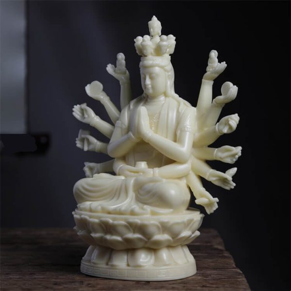 Tagua carvingSmall Guan Yin Statue - Image 2