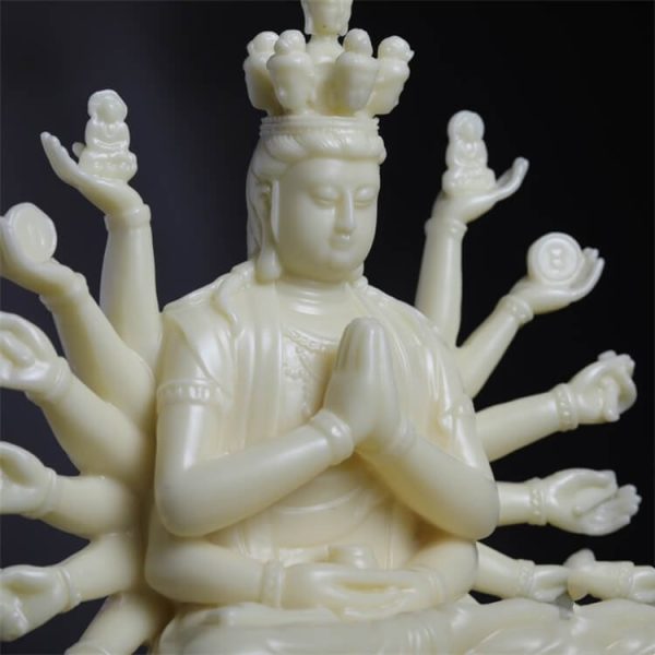 Tagua carvingSmall Guan Yin Statue - Image 3