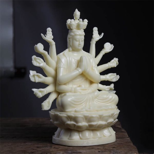 Tagua carvingSmall Guan Yin Statue - Image 4