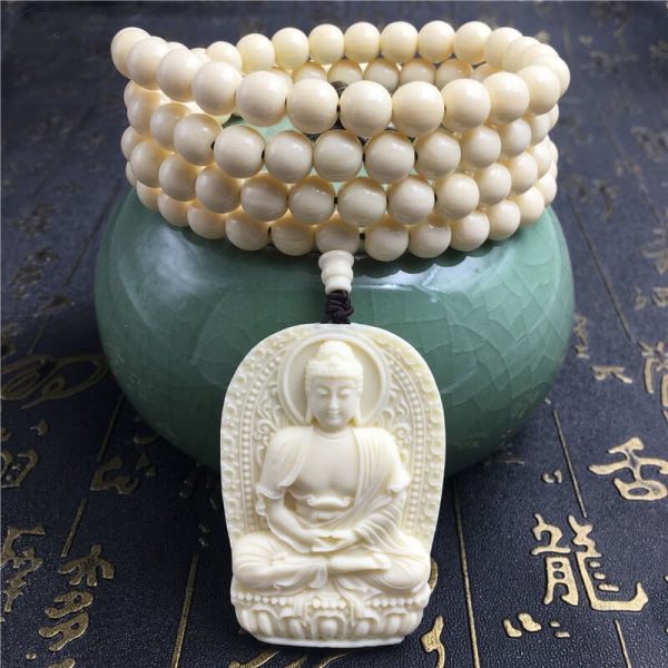 Buddhism Buddhist Pendant Necklace and Pendent only | Tagua carving