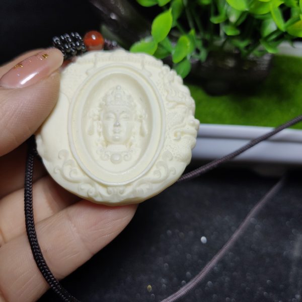 Zen Harmony on the Go: Tagua Buddha Car Pendant for Peaceful Travels - Image 3